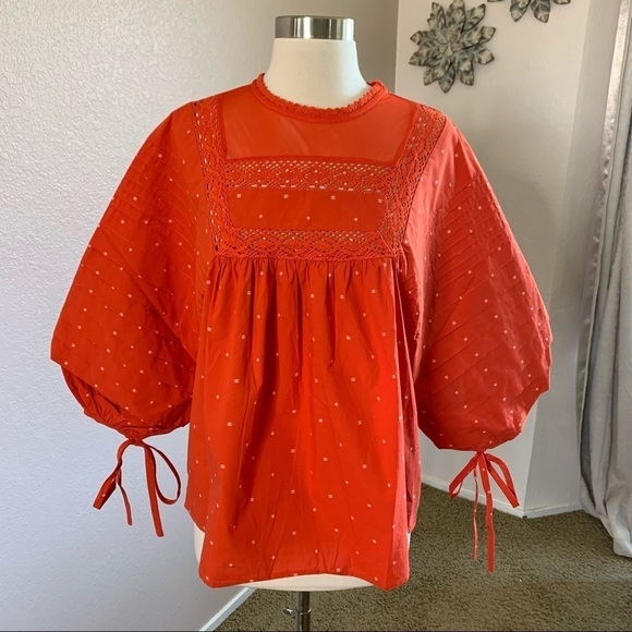 Ella Moss Lyra Puffed Pintucked Woven Blouse - Picture 3 of 15